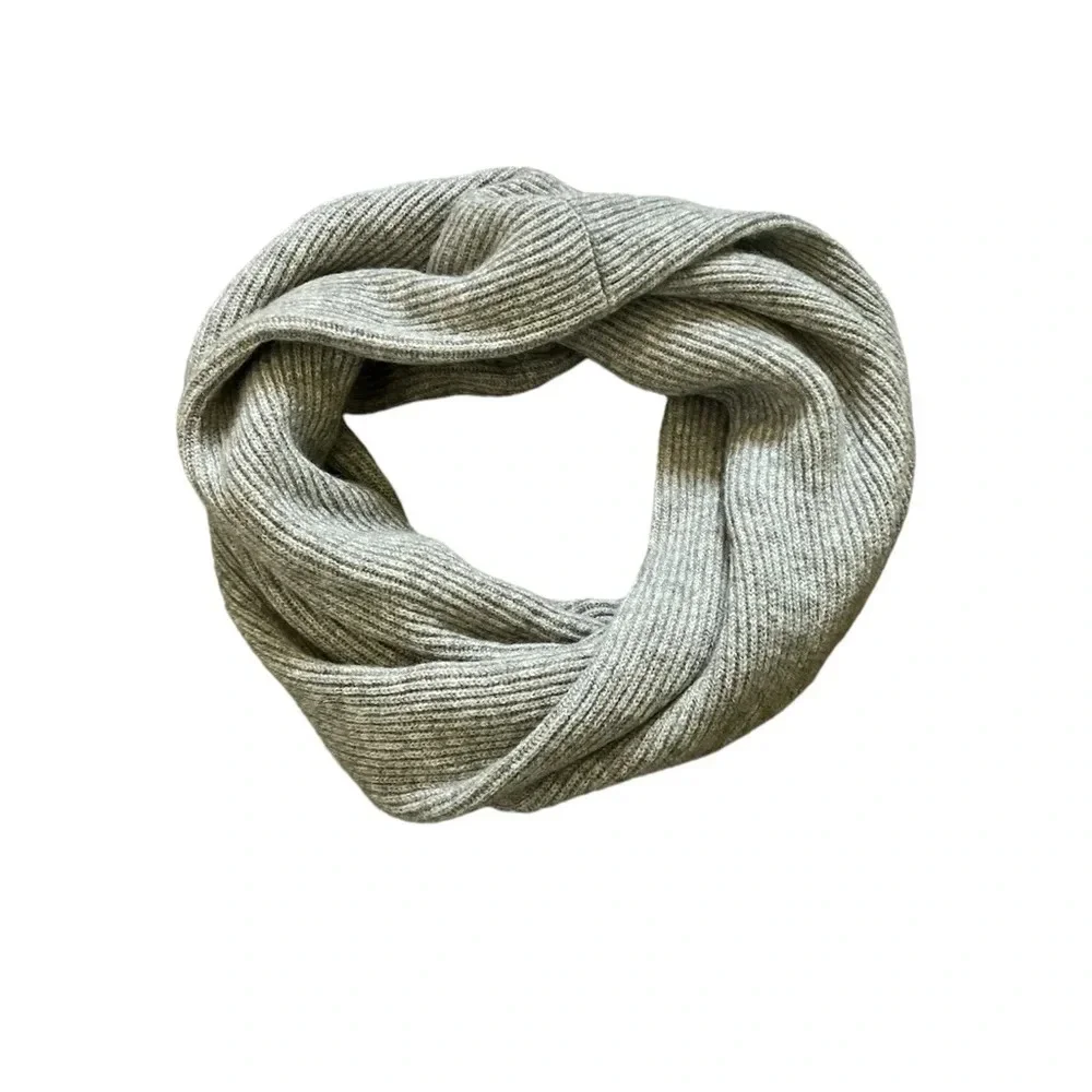J.Crew 100% cashmere infinity scarf in gray
